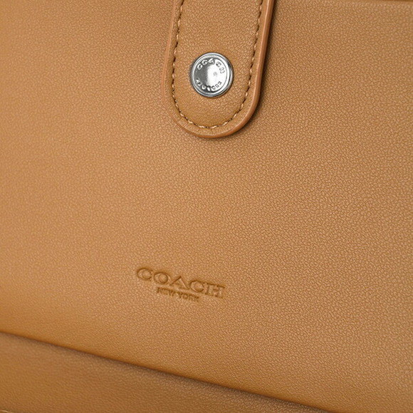 Coach Signature Color Block Long Wallet Brown - Picture 8 of 9